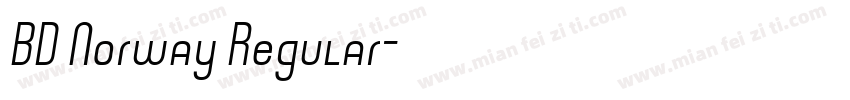 BD Norway Regular字体转换